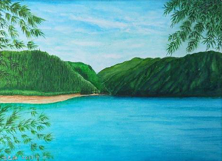  霞浦在墙绘中，如何绘画绿水青山？